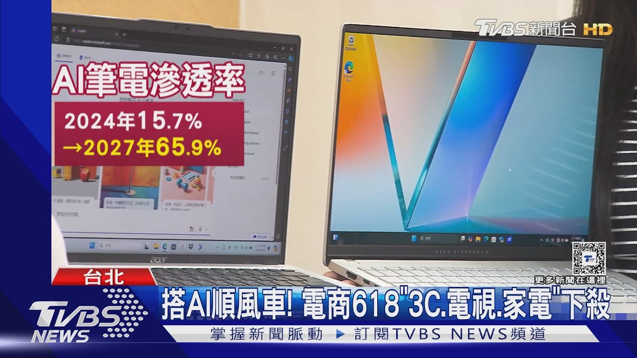 搭AI順風車! 電商618「3C、電視、家電」下殺