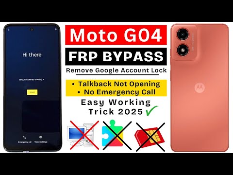 Moto G04 Frp Bypass 2025 || Motorola G04 Google Account Bypass/Unlock Without PC | New Easy Method