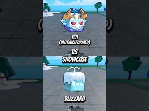Yeti vs Blizzard Showcase #dispecs #roblox #bloxfruit #bloxfruits