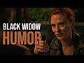black widow humor | it's a fighting pose!