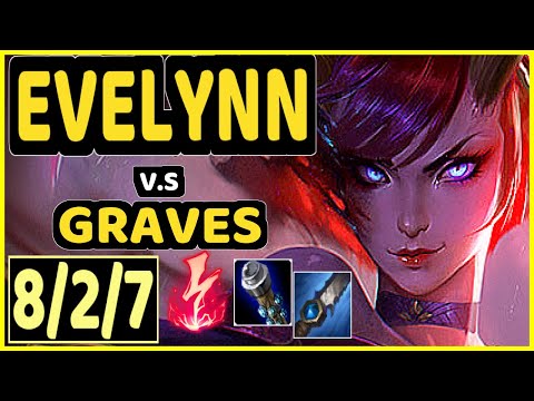 KEIO (EVELYNN) vs GRAVES - 8/2/7 KDA JUNGLE CHALLENGER GAMEPLAY - BR