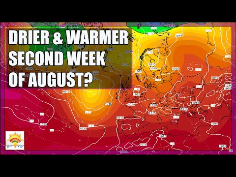 Ten Day Forecast: Warmer And Drier At Times For Second Week Of August...
