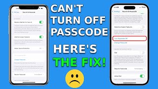 Turn off Passcode greyed out on iPhone (Here's the easy Fix to ENABLE it)