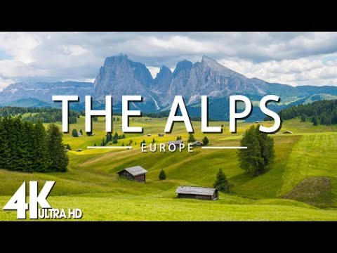 FLYING OVER THE ALPS (4K UHD) - Relaxing Music Along With Beautiful Nature Videos - 4K Video UltraHD