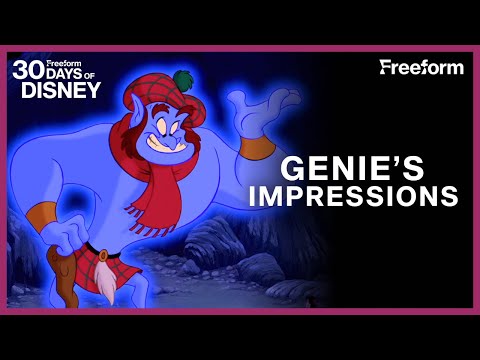 All of the Genie's Impressions and References | Aladdin | Freeform