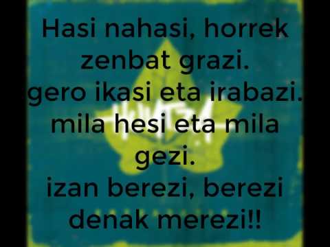 Iñundik iñoare -  Huntza (letra)
