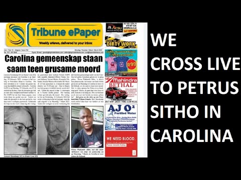 LIVE: Petrus Sitho attends the court hearing in Carolina over murder of two elderly whites