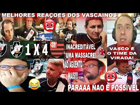 MELHORES REAÇÕES DOS VASCAINOS AO VASCO 1X4 FLAMENGO NOS GOLS DO AYRTO GERSON E PULGAR / SERIE B?