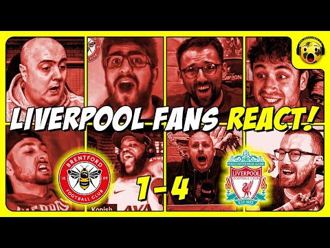 Liverpool Fans WILD Reactions to BRENTFORD 1-4 LIVERPOOL | PREMIER LEAGUE