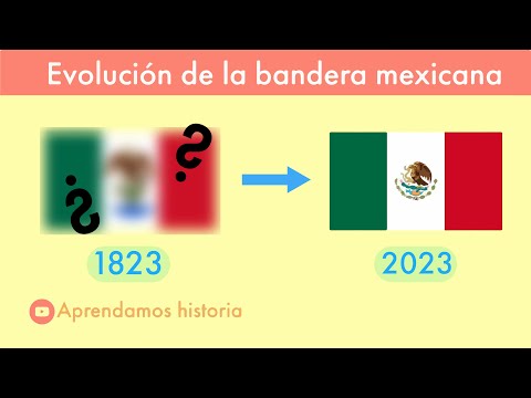 , title : '🟢⚪🔴 HISTORIA y SIGNIFICADO de la BANDERA de MÉXICO 🇲🇽 | ⌛ EVOLUCIÓN 1823 - 2023⏱️.'