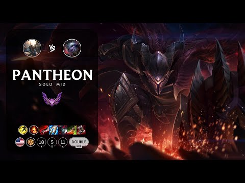 Pantheon Mid vs Tristana - NA Master Patch 13.4