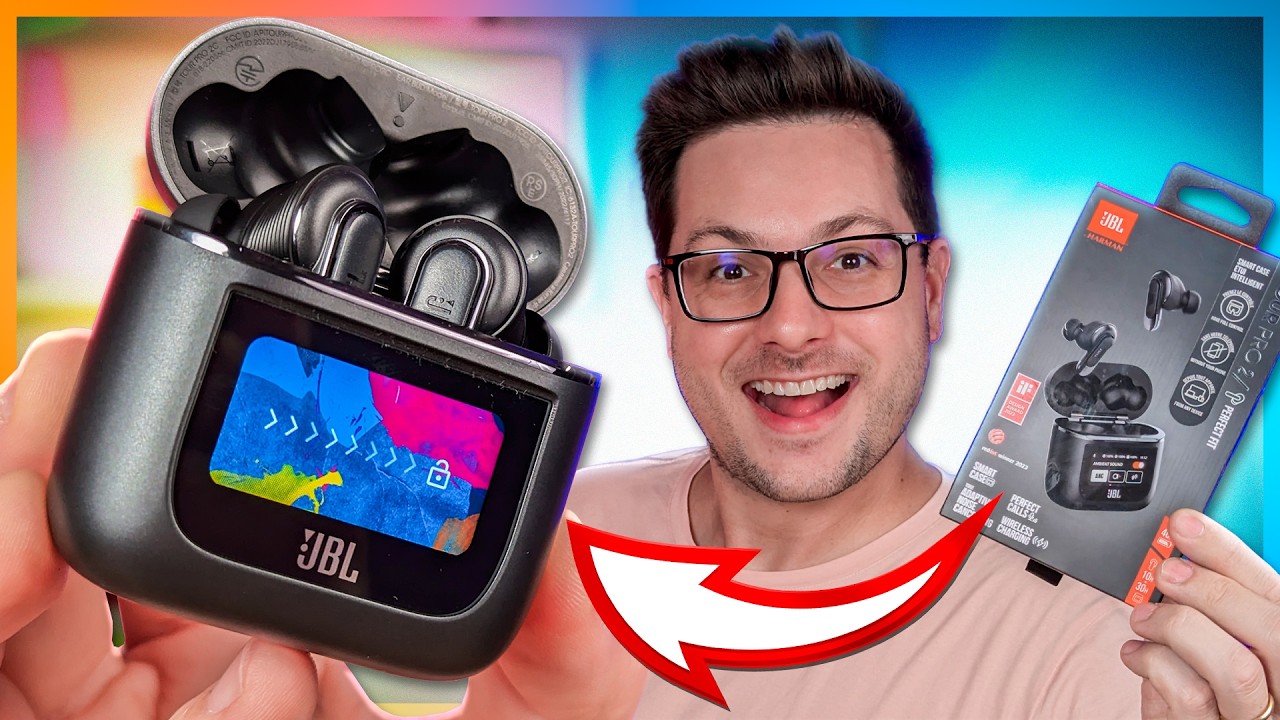 UM FONE de OUVIDO com TELA?! JBL Tour PRO 2 é INCRÍVEL e COMPLETASSO!