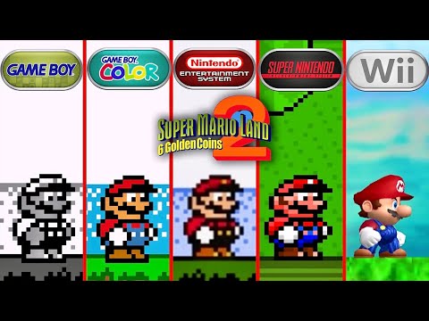 Super Mario Land 2 GB vs GBC vs NES vs SNES vs Wii