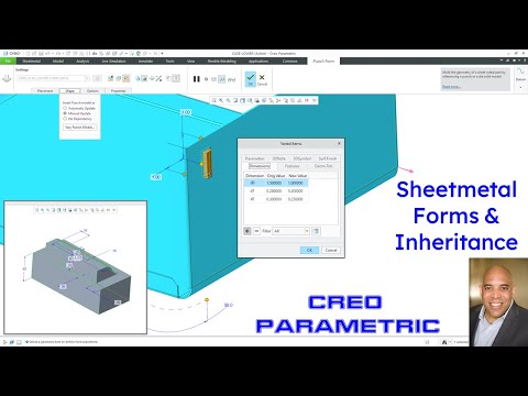Creo Parametric - Sheetmetal - Forms with Inheritance