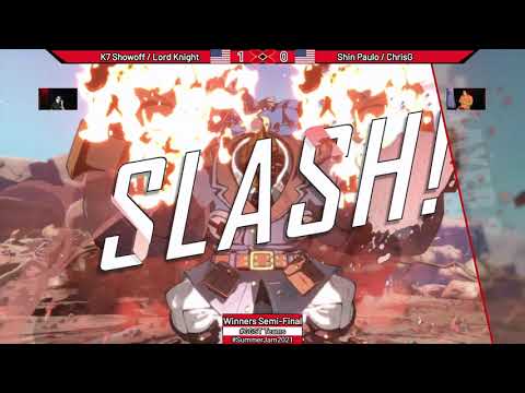 #SummerJam2021 Winners Semi-Final ➤ K7 Showoff  Lord Knight vs. Shin Paulo  ChrisG 【#GGST Teams】