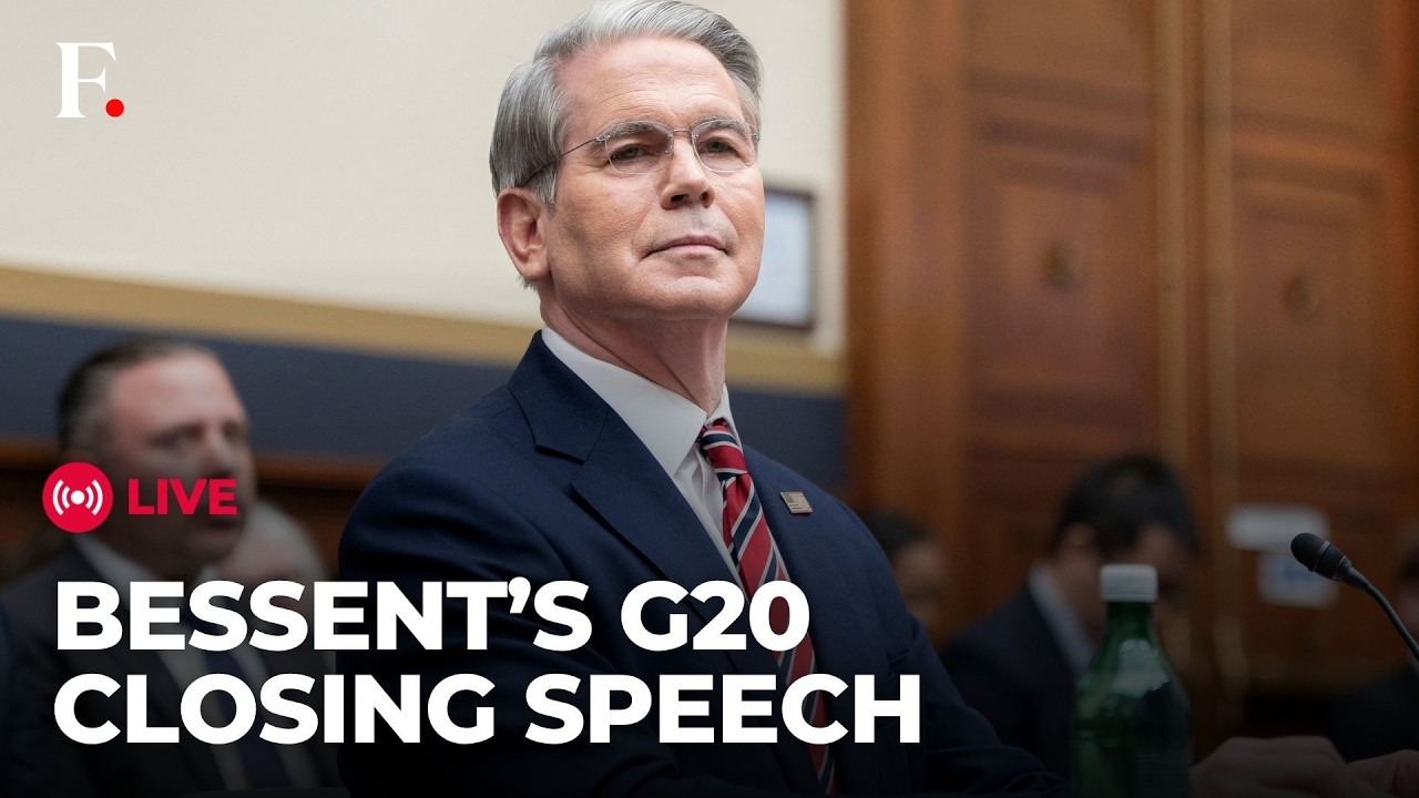 G20 LIVE: US Treasury Secretary Scott Bessent Gives Closing Statement