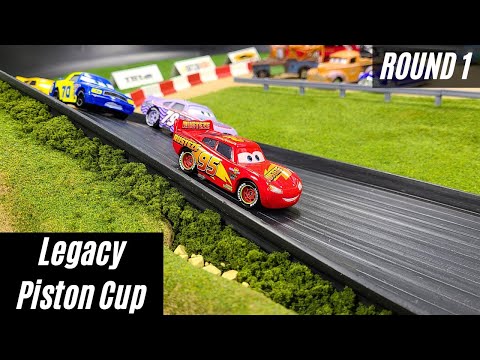 Lightning McQueen Races in the Legacy Piston Cup | Disney Pixar Cars Racing