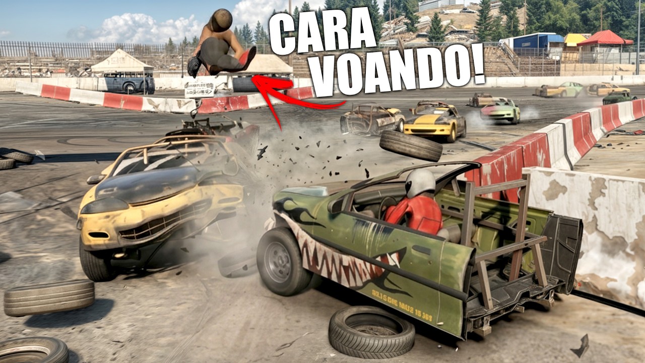 CORRIDA COM CARROS CORTADOS NO MEIO! - Wreckfest 2 Carreira #3