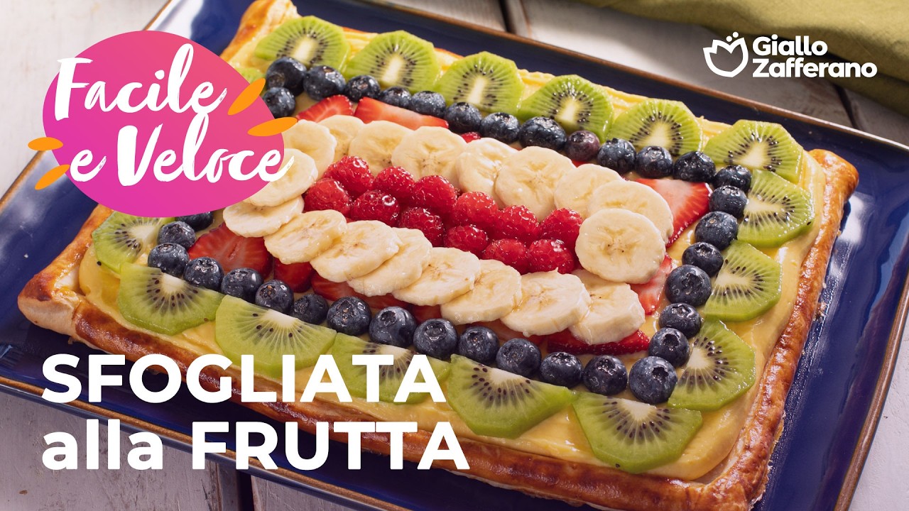 ☀️ SFOGLIATA alla FRUTTA🥝🍓🫐 facile, velocissima e effetto WOW!