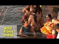 Women bathing in Ganges river during Shivratri, Varanasi Women bathing in Ganges river during Shivratri, Varanasi