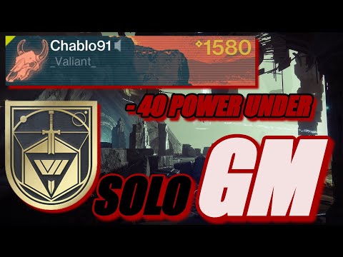 NEW GM Skull Difficulty - SOLO Grandmaster Nightfall -40 Power levels Under (1580) Insight Terminus