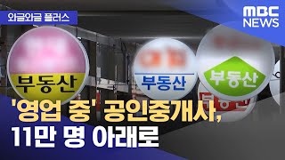 [와글와글 플러스] '영업 중' 공인중개사, 11만 명 아래로 (2025.11.27/뉴스투데이/MBC)