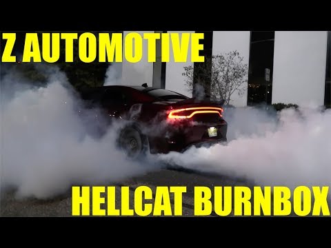 Z Automotive Hellcat Burnbox and 2017 Charger Hellcat Demo