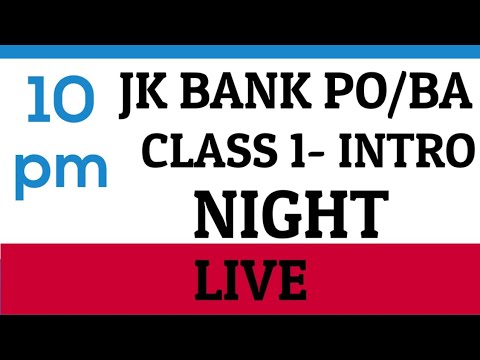LIVE CLASS NO 1 FREE REASONING| JK BANK Recruitment PO/ BA .