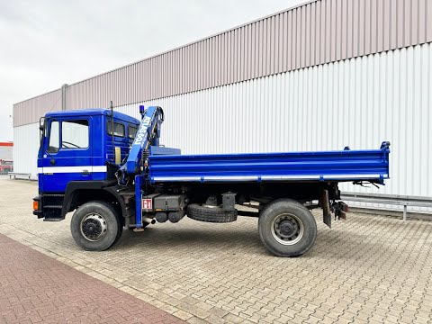 MAN 17.232 FAK 4x4 BB, EX-THW, Kran Atlas AK 60.1