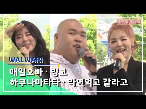 왈와리(WALWARI) - 매일오빠 / 빙고 / 하쿠나마타타 / 라면먹고 갈라고 @정오의 희망곡