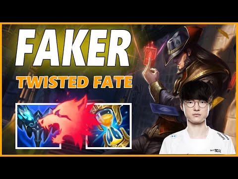 ⚡FAKER TWISTED FATE MID GAMEPLAY⚡SEASON 12 LEAGUE OF LEGENDS