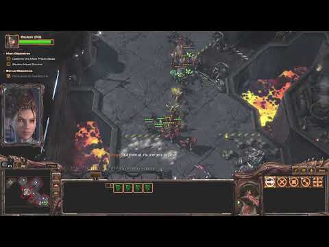 Starcraft 2 Wings of Liberty Zerg Edition. Mission 10 A: Breakout