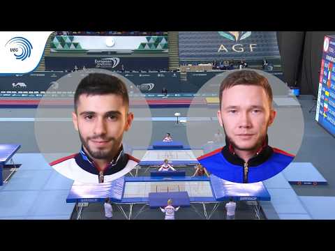 Sergei AZARIAN & Mikhail MELNIK (RUS) - 2018 Trampoline European silver medallists, synchro