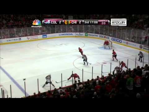 Jonathan Toews SHG 2-2 Mar 6 2013 Colorado Avalanche vs Chicago Blackhawks NHL Hockey goal