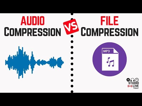 What is the difference between audio compression and file compression?