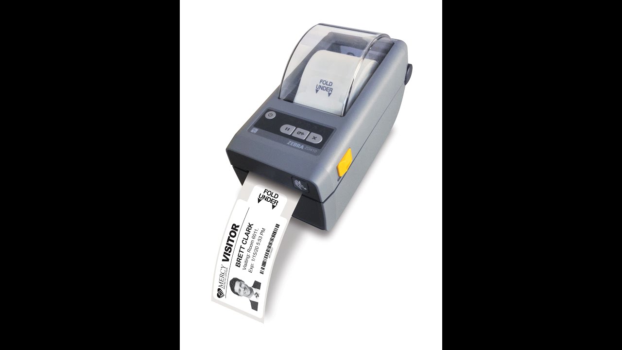 Zebra Printer Cleaning Instructions and Visitor Badge Alignment