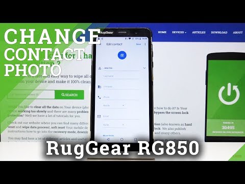 How to Add Photo to Contact in RUGGEAR RG850 – Personalize Contact