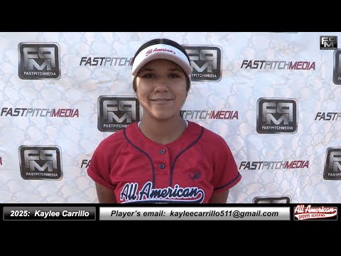 2025 Kaylee Carrillo Athletic Outfielder Softball Skills Video - AASA Carrillo