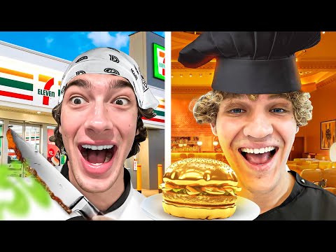 Eating CHEAP VS EXPENSIVE Food Challenge!