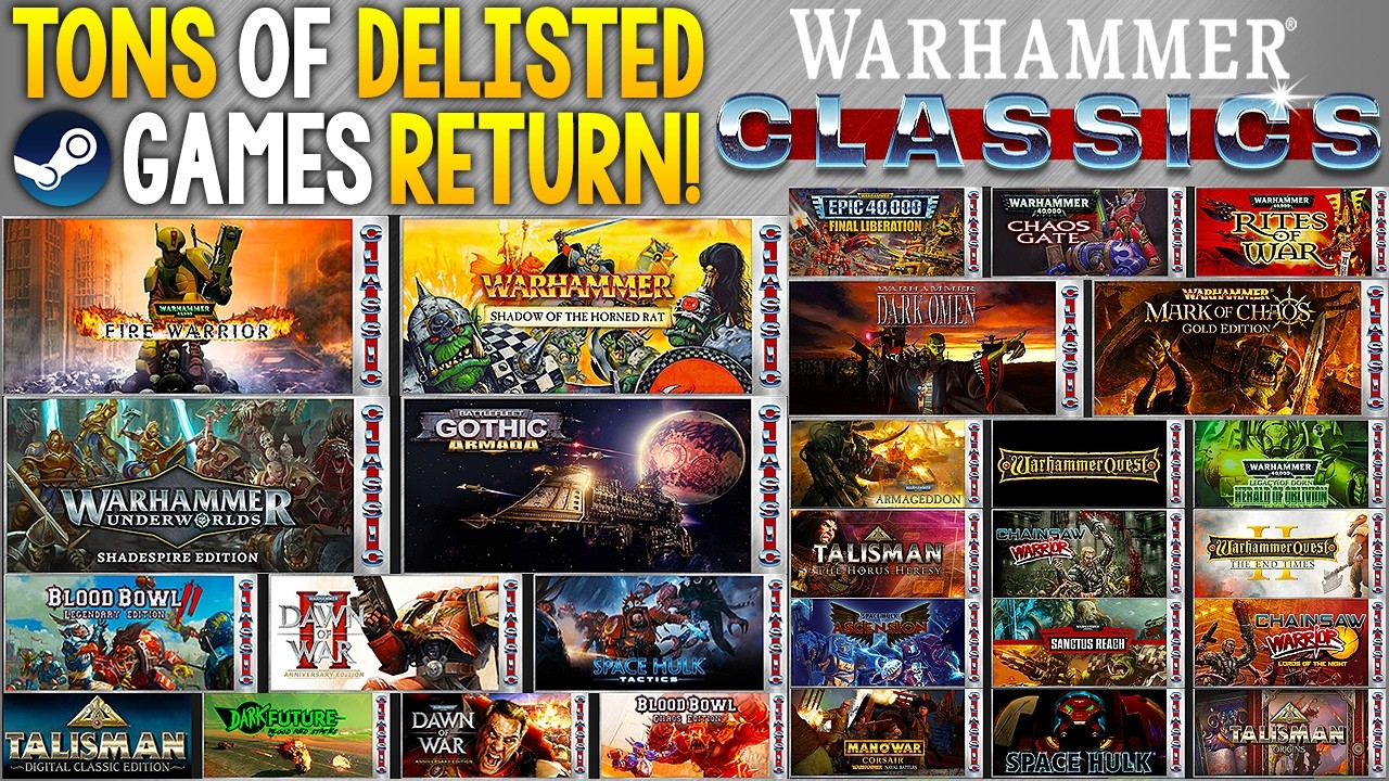 TONS of DELISTED Games Are Now BACK ON STEAM - This is AWESOME!