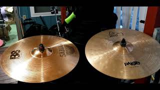 Video thumbnail for Paiste Alpha 18" thin crash vs Sabian B8 18" thin crash by Neal