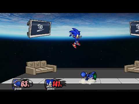 SSF2: CPU Battles - Yoshi vs Sonic