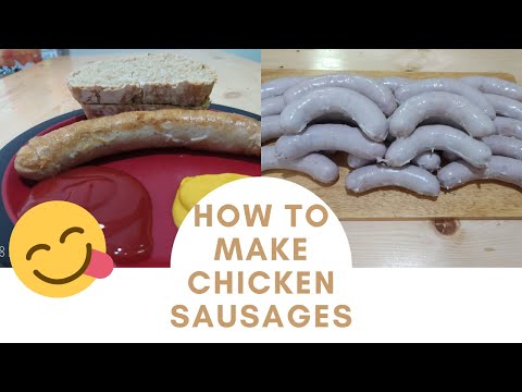 {Eng} Geflügelbratwurst selber machen | How to make chicken sausages at home