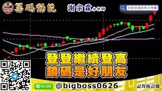 【大戶羅盤籌碼動能】 #謝宗霖0522，登登繼續登高 鎖碼是好朋友 (圖)