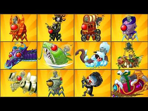 Pvz 2 Zombots Battlez - All Plants Vs All Red Eyes Zombots