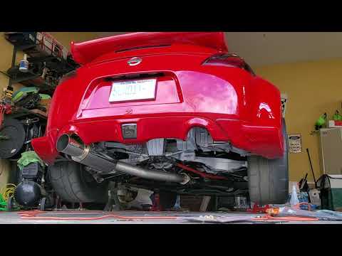 370z Greddy RS-RACE single exit.