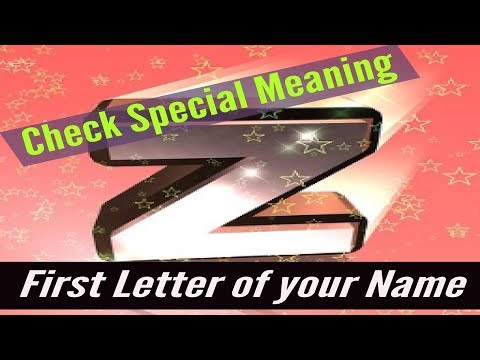 Z/Check Special Meaning of the  First Letter of your Name-MoYoKo