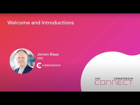 Welcome & Introductions - Jeroen Blaas at Connect 2023