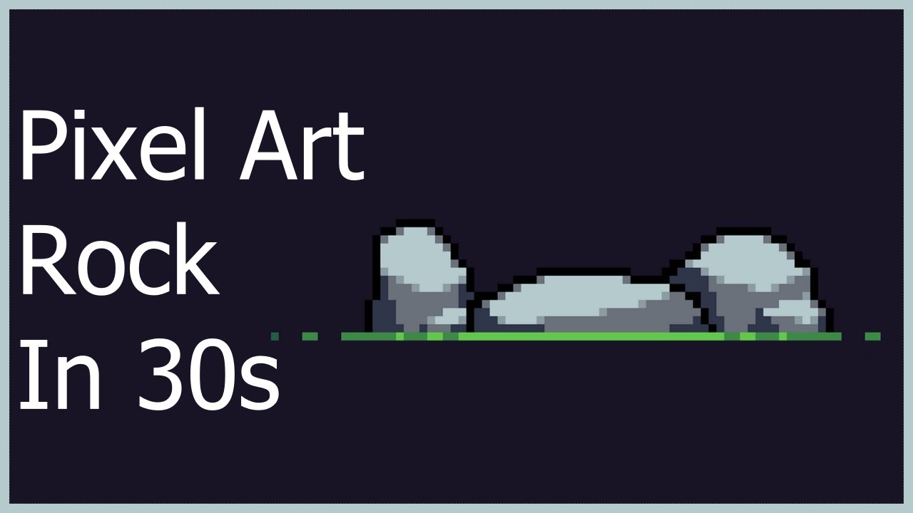 How to Make a Pixel Art Rock In 30 Seconds - Tutorial