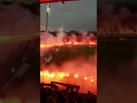 Pyroshow KSC zum Abschied des Wildparkstadions